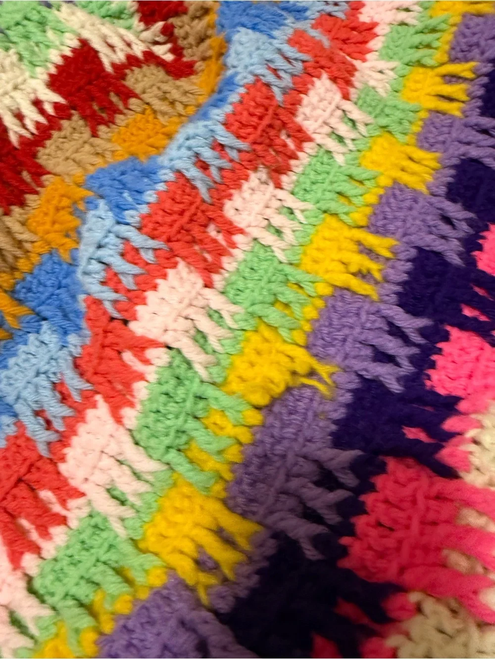 Vintage handmade afghan.